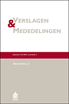 Verslagen & Mededelingen 128, jaargang 2018 - deel 1 uitgeven door Kantl